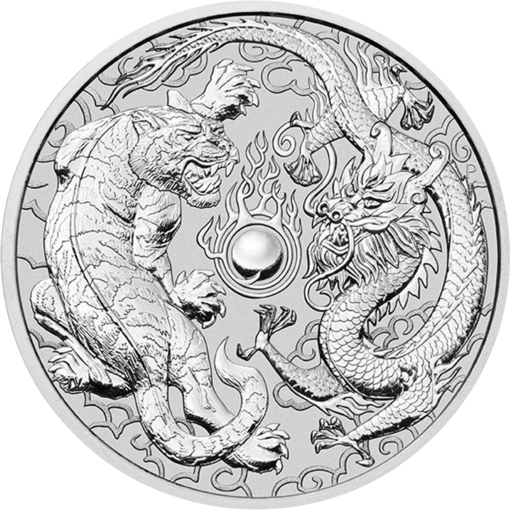 1 Unze Silber Dragon & Tiger 2018 (Auflage: 50.000)