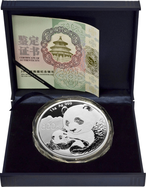 1kg Silber China Panda 2019 PP (Polierte Platte | Auflage: 20.000)