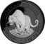 1 kg Silber African Wildlife Leopard 2023 Black Platinum Edition (Auflage:100 | platiniert)