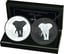 Silber Somalia Elefant Black & White Set 2025 (Auflage: 500 | 2 Münzen)