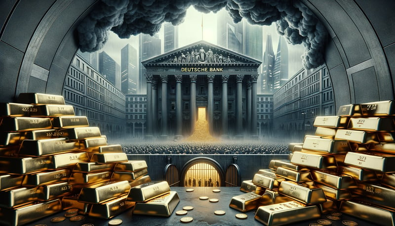 Bankenbeben?! Ist die Deutsche Bank betroffen? Desert Gold und Barrick Gold als sichere Häfen!