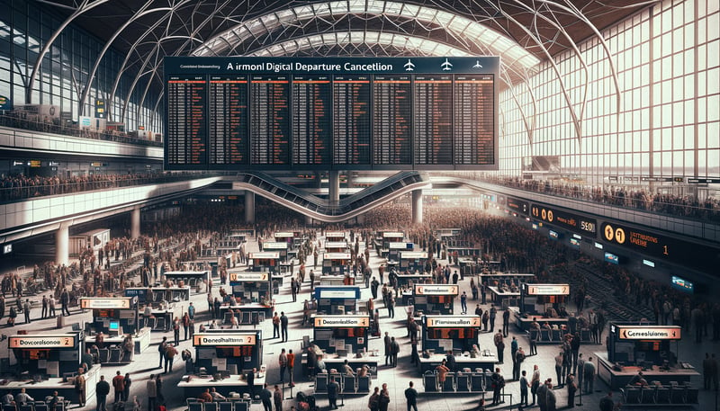 Erhebliche Verzögerungen und Ausfälle am Flughafen Frankfurt