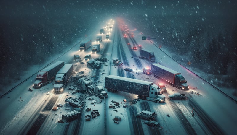 Winterchaos auf der A1: Tausende Fische werden zur tödlichen Rutschpartie